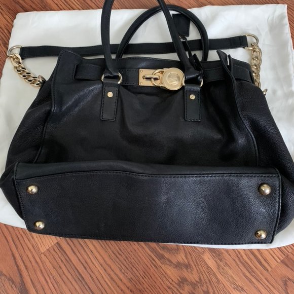 Michael Kors HAMILTON TOTE Black Leather - Picture 5 of 5
